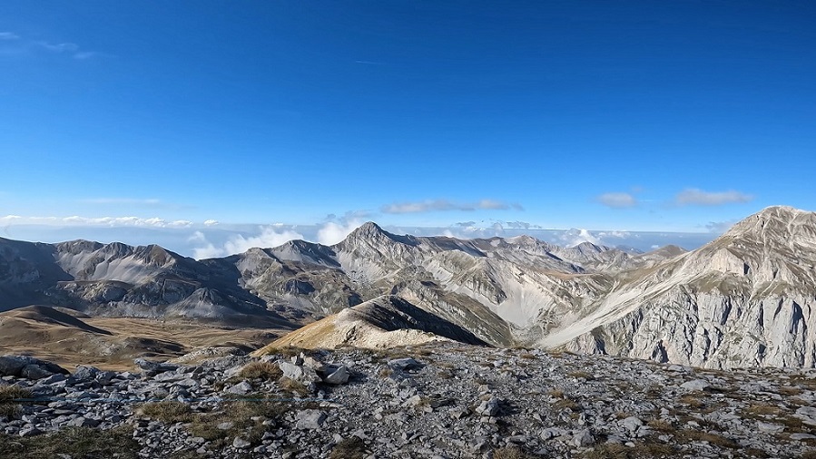 Monte Portella e Pizzo Cefalone visto dal Brecciaio